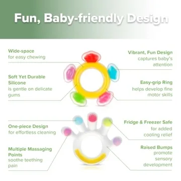 Haakaa Silicone Baby Teether Set - Safe & Soft Teething Toy