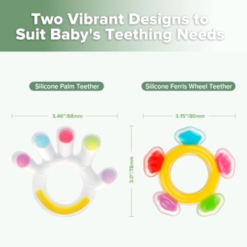 Haakaa Silicone Baby Teether Set - Safe & Soft Teething Toy