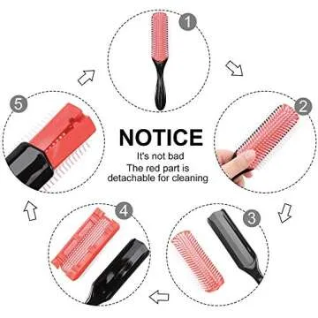 Cospack Detangling Brush Set for All Hair Types