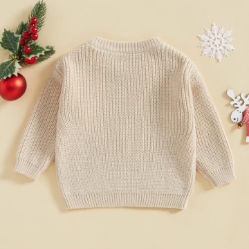 Gingerbread Man Baby Christmas Sweater for Infants