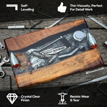 Deep Pour Epoxy Resin Liquid Glass 1.5 Gallon Kit