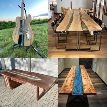 Deep Pour Epoxy Resin Liquid Glass 1.5 Gallon Kit