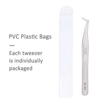 EMEDA Eyelash Extension Tweezers for Volume Lashes Professional Precision Stainless Steel VETUS 6A-S...