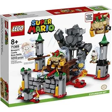 LEGO Super Mario Bowser's Castle Boss Battle Expansion Set 71369 Building Kit; Collectible Toy for Kids to Customize Their Super Mario Starter Course (71360) Playset (1,010 Pieces)