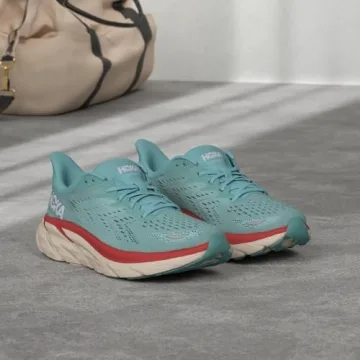 HOKA ONE ONE Clifton 8 Women's Shoes - Aquarelle/Eggshell Blue