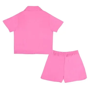 Barbie Girls Pink Preppy Clothes Button Down Set for Kids