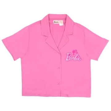 Barbie Girls Pink Preppy Clothes Button Down Set for Kids