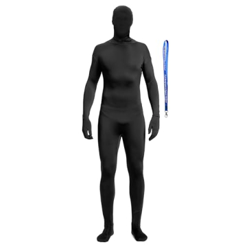 Full Bodysuit With Zipper Helper Unisex Spandex Stretch Adult Costume Zentai Disappearing Man Body S...