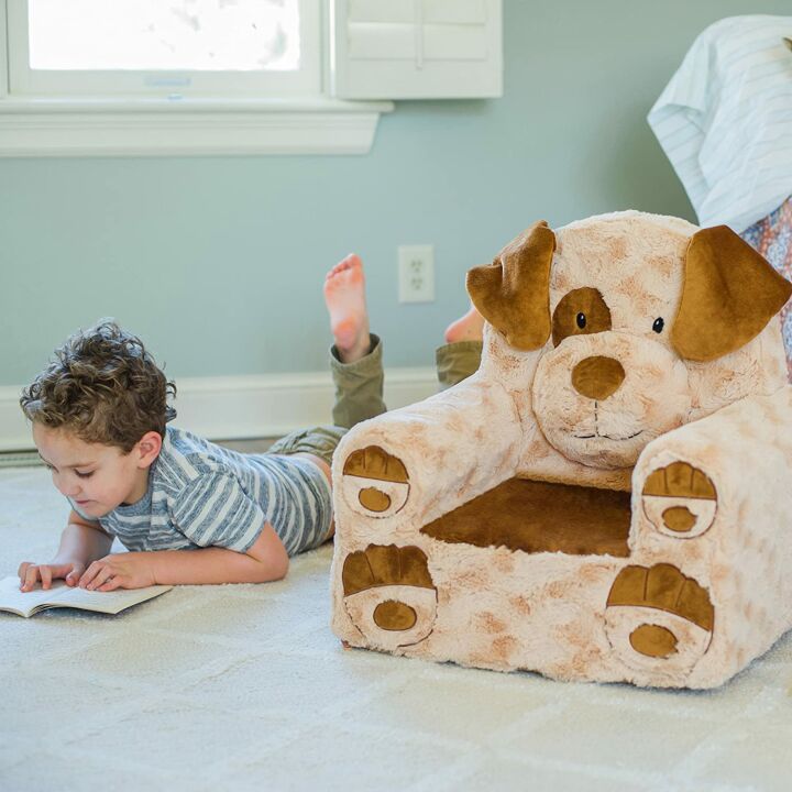 Tan Dog Plush Chair for Kids - Sweet Animal Adventure