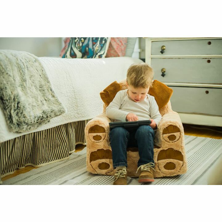 Tan Dog Plush Chair for Kids - Sweet Animal Adventure