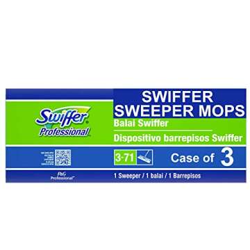 Swiffer Professional Duster Regular Sweeper, 10-Inch Wide Floor Dust Mop, Commercial Use on Hardwood, Tile or for Hand Dusting (Pack of 3)