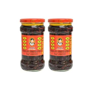 LaoGanMa Chili Oil with Fermented Soybeans 老乾媽風味豆豉 9.88 Oz. (Pack of 2)