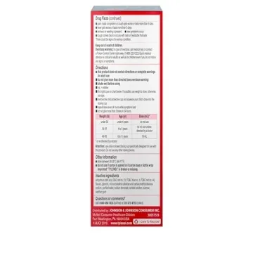 Children's TYLENOL Cold + Flu Liquid Medicine Grapefruit