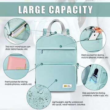 BPKH Carry on Backpack, Travel Hiking Backpack Expandable Airplane Approved Weekender Bag for Men Wo...