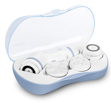 Facial Cleansing Spin Brush Set with 4 Brush Heads