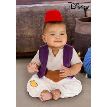 Fun Costumes Disney Infant Aladdin Halloween Costume, for Babies 6/9 Months