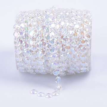 NiuZaiz 99FT Iridescent Acrylic Beads for Parties