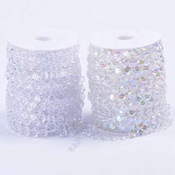 NiuZaiz 99FT Iridescent Acrylic Beads for Parties