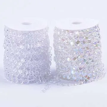 NiuZaiz 99FT Iridescent Acrylic Beads for Parties