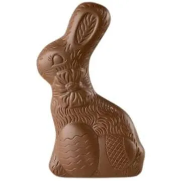 Solid Milk Chocolate Easter Bunny Rabbit, 1.5 Ounce, Pack of 3 | Basket Fillers, Candy Gift Set