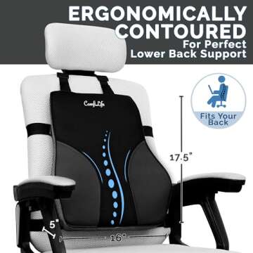 ComfiLife Lumbar Support Pillow – Ergonomic Back Support