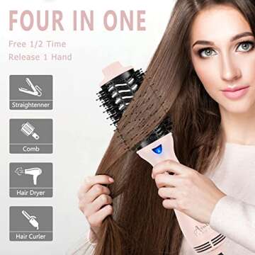Hair Dryer Brush, Aima Beauty One Step Hair Dryer and Styler Volumizer with Negative Ion for Reducin...