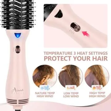 Aima Beauty One-Step Hair Dryer Brush for All Hair Types