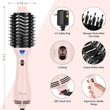 Aima Beauty One-Step Hair Dryer Brush for All Hair Types