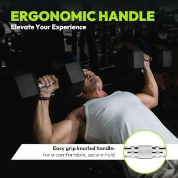 Hex Dumbbell Rubber Encased Dumbbell Strength Training Hex Dumbbell, Hand Weight For Workout & Exercise 90 lb