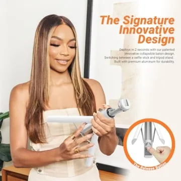 KraftGeek 60" Phone Tripod Selfie Stick with Remote