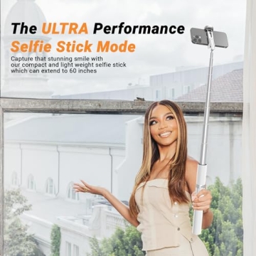 KraftGeek 60" Phone Tripod Selfie Stick with Remote