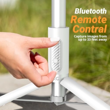 KraftGeek 60" Phone Tripod Selfie Stick with Remote