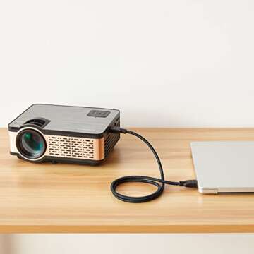 Amazon Basics HDMI Cable 3ft for 4K Streaming Performance