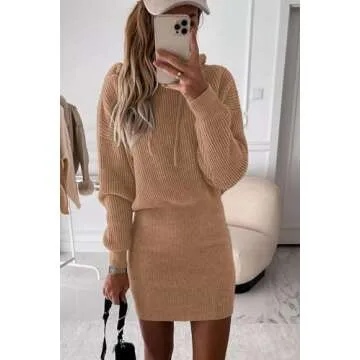 PRETTYGARDEN Women's Chic Winter Sweater Dress 2024