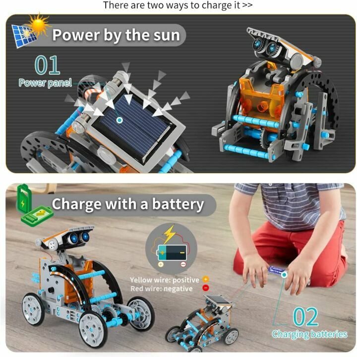 STEM Solar Robot Kit for Kids - 12-in-1 Educational Toy