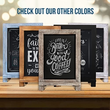 HBCY Creations Rustic Tabletop Chalkboard - 9.5 x 14 Inches