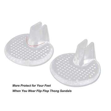 Qicfrk 6 Pairs Flip Flop Pads, Gel Cushion for Heels, Sandals, Slippers