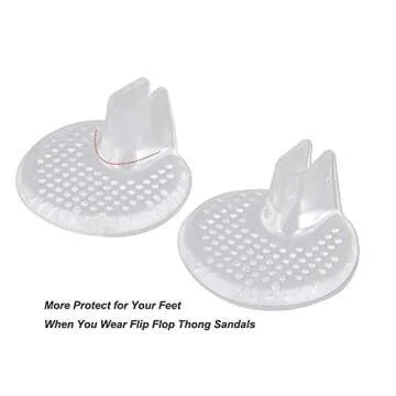 Qicfrk 6 Pairs Flip Flop Pads, Gel Cushion for Heels, Sandals, Slippers