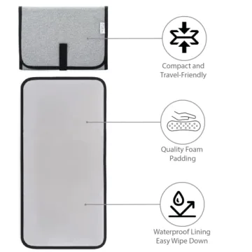 Portable Baby Changing Pad - Waterproof Travel Mat
