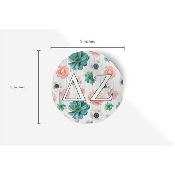 Delta Zeta Sticker Floral Design for Sorority Pride