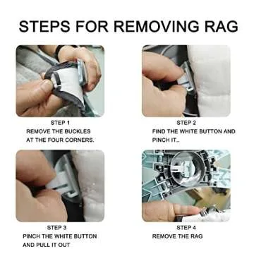 EZ SPARES X-Type Microfiber Hardwood Floor Mop, with 3 Microfiber Mop Replace Pads, Hand Free Washing Flat Mop,for Home Kitchen Hardwood Laminate Wood Ceramic Tiles Floor Cleaning(Green)