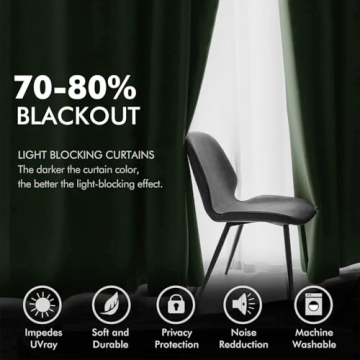 Elegant MIULEE Velvet Curtains for Home Decor 52x108