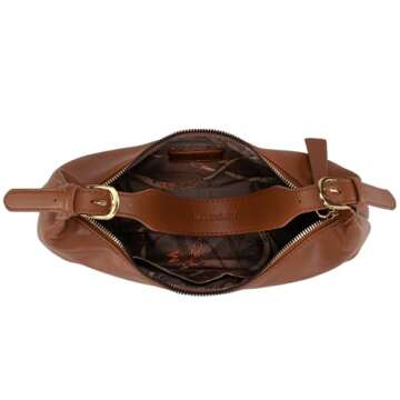 Montana West Shoulder Hobo Bags for Women Trendy Purses Leather Crescent Bags Brown MWC-073BR-NEW