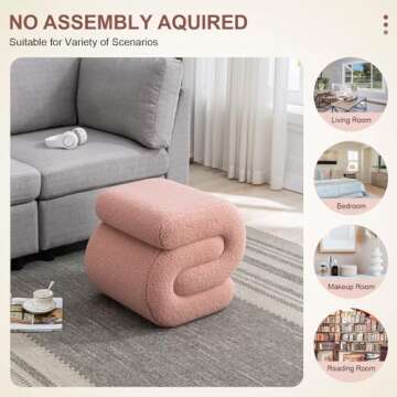 Lyon Sence Modern Footstool - Stylish Comfort for Any Room