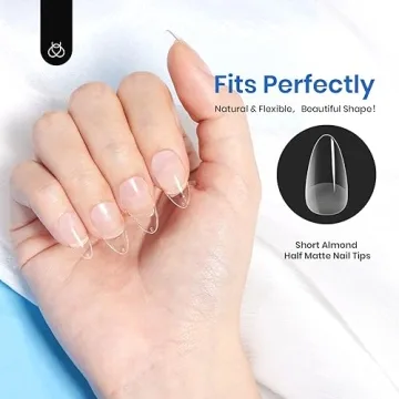 Beetles Gel Nail Tips for Easy Nail Extensions 504 Pcs