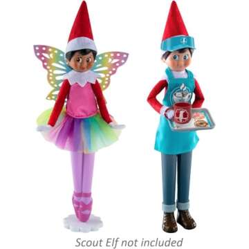 The Elf on the Shelf Magi-Freez Bundle: Rainbow Snow Pixie and Cocoa to Go Outfits - Scout Elves Sold Separately