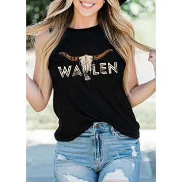 Stylish Western Country Music Tank Top for Women