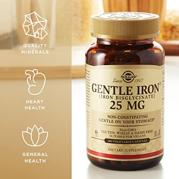 Solgar Gentle Iron 25 mg - Non-Constipating Iron Supplement