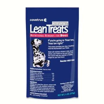 Covetrus Nutrisential Lean Treats for Dogs - Soft Dog Treats for Small, Medium & Large Dogs - Nutritional Low Fat Bite Size K9 Treats - Chicken Flavor - 3 Pack - 4oz