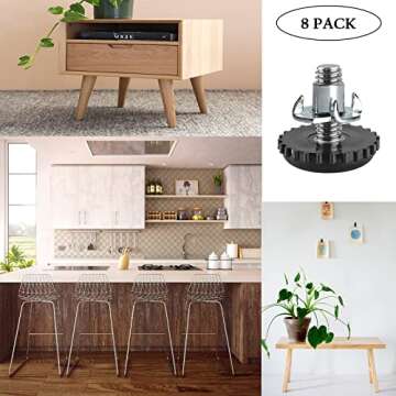 Anwenk Stainless Steel Leveling Feet for Outdoor Furniture